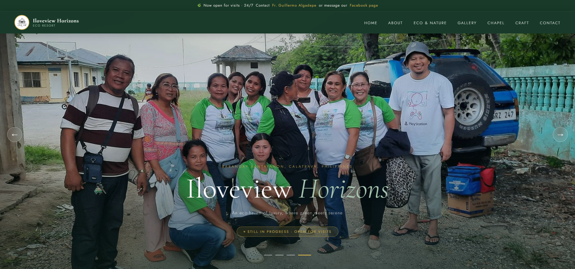 Iloveview Horizons landing page hero preview