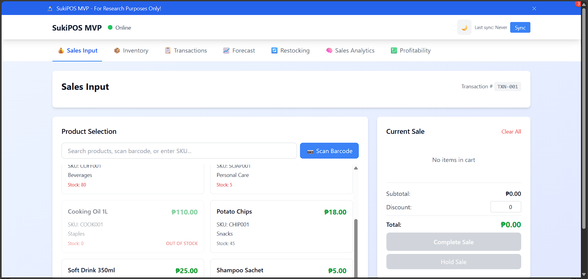 Sales Forecasting System with ARIMA
