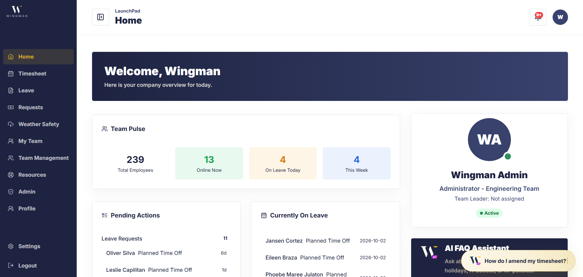 Remote Professional Lunchpad project interface